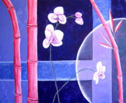 Bambous et orchidées: tableau décembre 2008